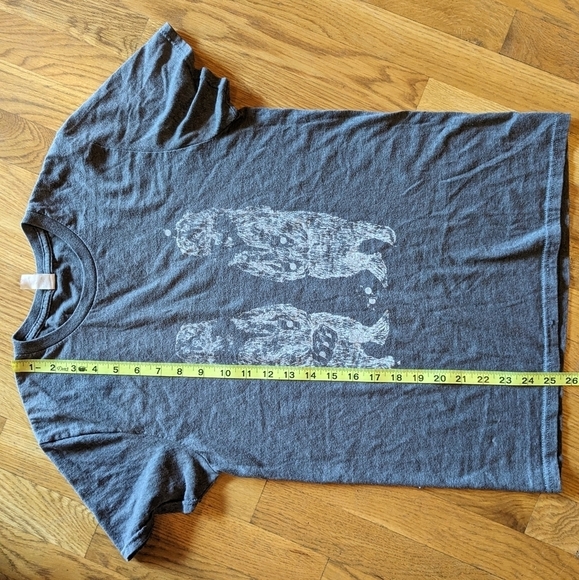 Vintage Fruit of the Loom Sofspun Small Gray‎ Bear Graphic Short Sleeve T-shirt - Picture 6 of 7